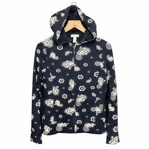 Charter Club Paisley Bandana Print Full-Zip Hooded Sweatshirt Jacket